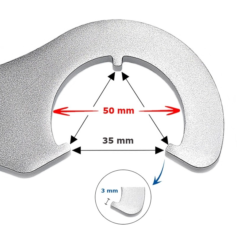 Clef 2 En 1 Contre écrou Fixie Et Boitier De Pédalier Super B 4 Clef 2 En 1 Contre écrou Fixie Et Boitier De Pédalier Super B – Image 2