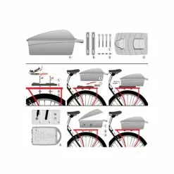 POLISPORT Coffre De Vélo Sur Porte Bagage -Rubéna Soldes Boutique coffre de velo sur porte bagage 1