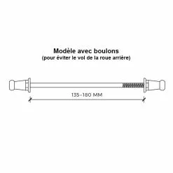 Remorques Vélo Extrawheel Monoroue, Axes Et Boulons Fixation Remorque Vélo Extrawheel Sur Axe à Serrage Rapide -Rubéna Soldes Boutique fixation remorque velo extrawheel sur axe a serrage rapide 1