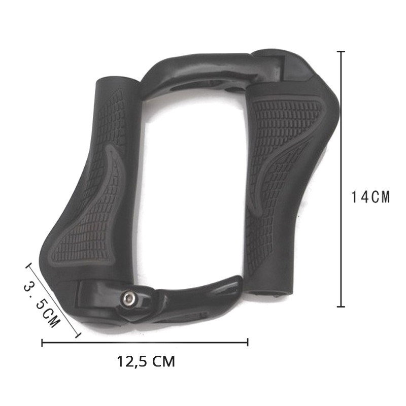 Funecobikes Poignées De Vélo Ergonomiques Avec Cornes EasyFlex 3 Funecobikes Poignées De Vélo Ergonomiques Avec Cornes EasyFlex