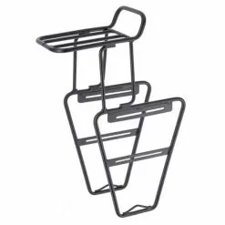 Point Porte-Bagage Avant Alu Noir - Fixation Pour Sacoches + Porte-bagage