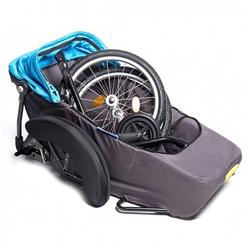 Funecobikes Remorque Enfant Twinny Hera 20" Bleu 4 Funecobikes Remorque Enfant Twinny Hera 20" Bleu – Image 2