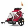 Remorque Vélo Bellelli B-Taxi 2 Enfants Rouge/Blanc -Rubéna Soldes Boutique remorque velo bellelli b taxi 2 enfants rouge blanc