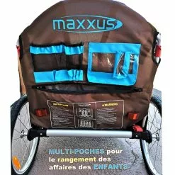 Remorque Vélo Pliable Pour 2 Enfants Maxxus -Rubéna Soldes Boutique remorque velo pliable pour 2 enfants maxxus 3
