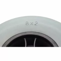 Greentyre Roue Pleine 200 X 50 - Bandage Gris - Jante Noire - Pour Axe 8 Mm -Rubéna Soldes Boutique roue pleine 200 x 50 bandage gris jante noire pour axe 8 mm 2