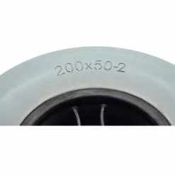 Greentyre Roue Pleine 200 X 50 - Bandage Gris - Jante Noire - Pour Axe 8 Mm -Rubéna Soldes Boutique roue pleine 200 x 50 bandage gris jante noire pour axe 8 mm 3