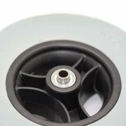 Greentyre Roue Pleine 200 X 50 - Bandage Gris - Jante Noire - Pour Axe 8 Mm -Rubéna Soldes Boutique roue pleine 200 x 50 bandage gris jante noire pour axe 8 mm 4