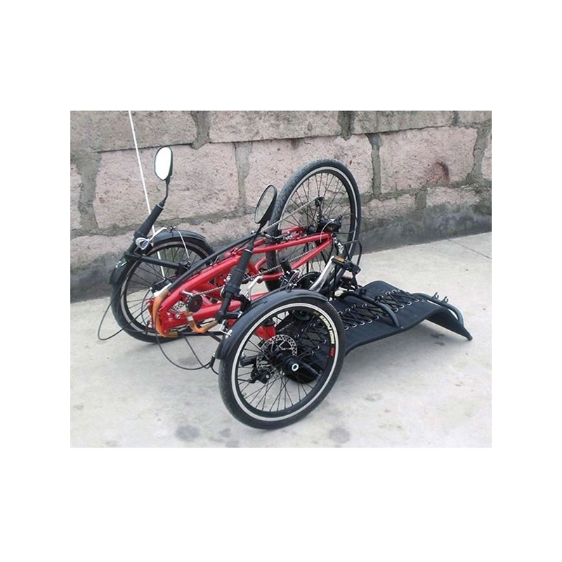 Funecobikes Tricycle Couché Avec Suspension Arrière Et Porte Bagage 4 Funecobikes Tricycle Couché Avec Suspension Arrière Et Porte Bagage – Image 2