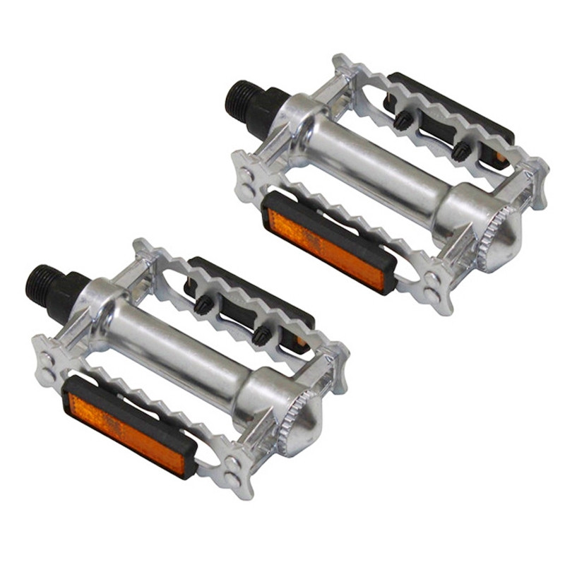 Rubéna Soldes Boutique -Rubéna Soldes Boutique pedales crantees en acier chrome pour velo de ville et vtc